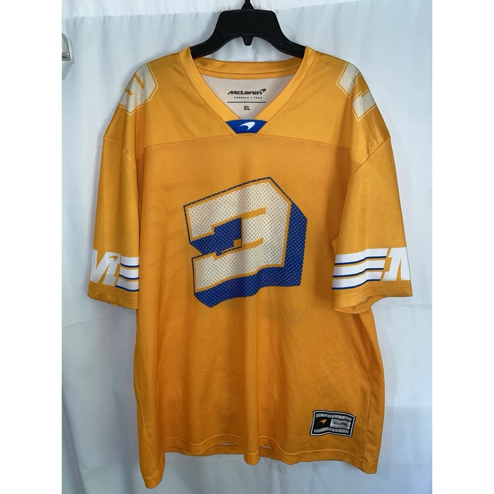 McLaren Formula 1 Team Jersey Orange Racing Daniel Ricciardo 3 Mens XL Football